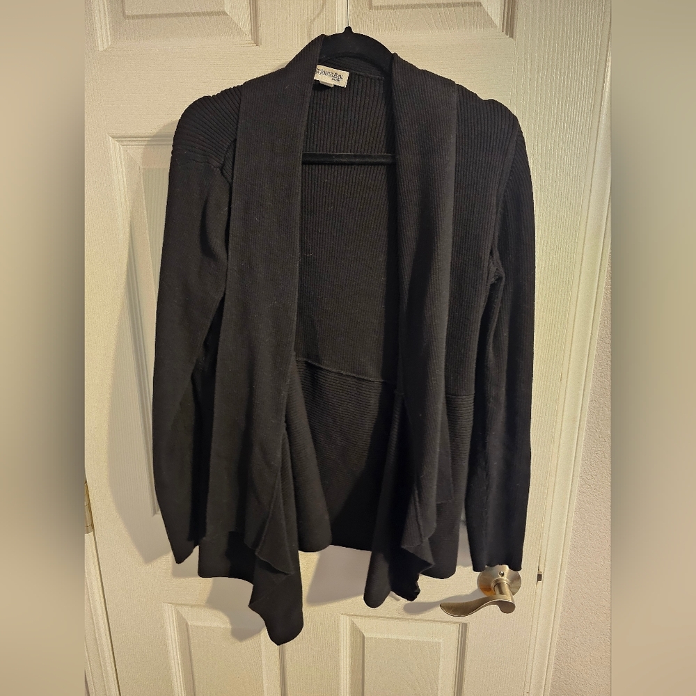 St. John's Bay Women's Charcoal Cardigan Sweater